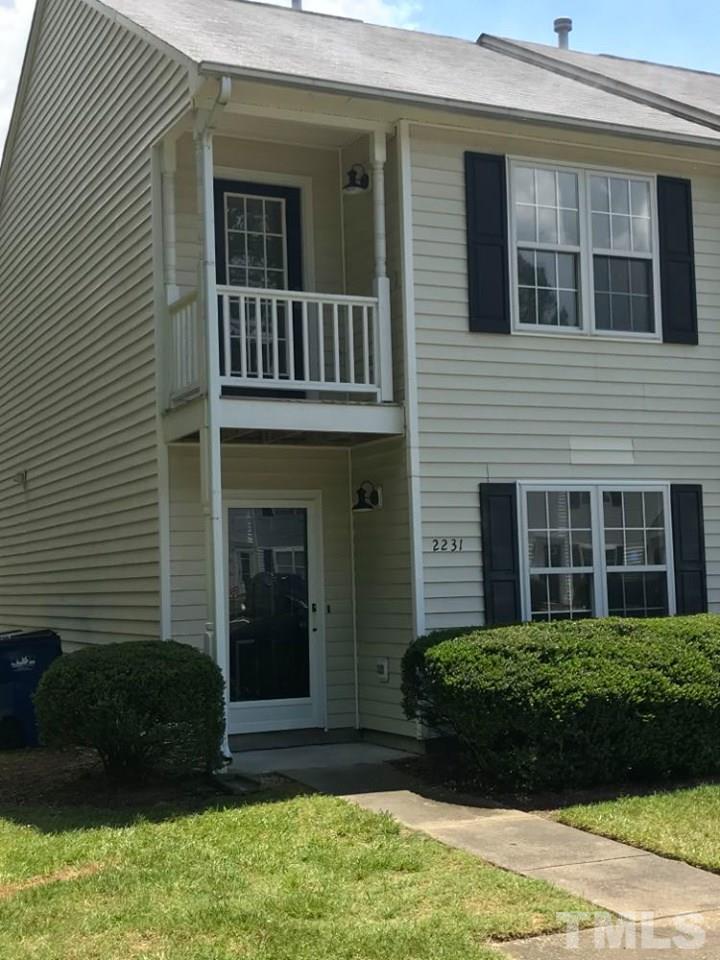 2231 Walnut Ridge Court Raleigh, NC 27610 - Photo 1 of 15 End Unit Townhome with 2nd Floor Balcony