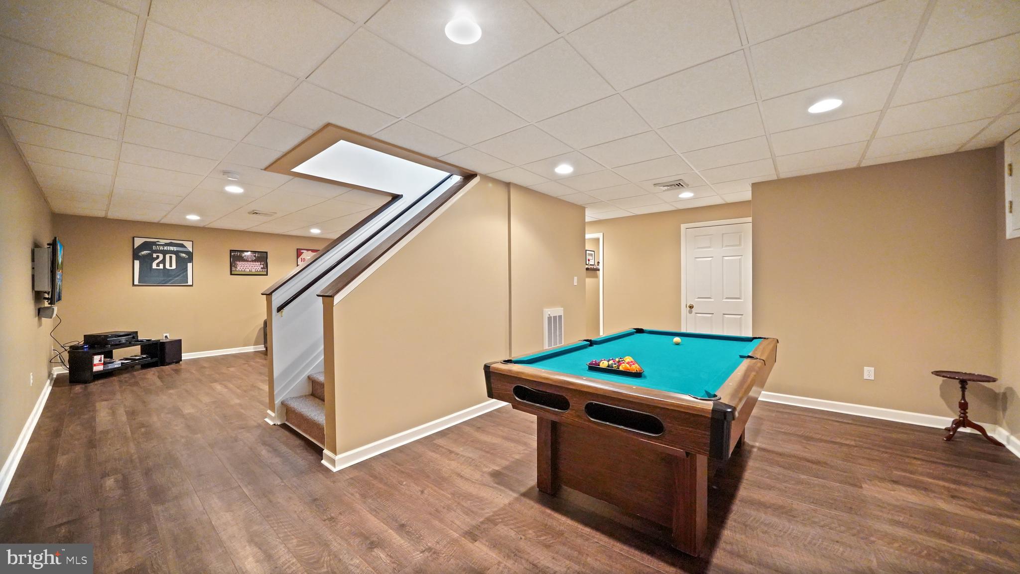 1181 Chelsea Road Aston, PA 19014 - Photo 21 of 40 Game Area w/Pool Table in Basement plus 1/2 Bath