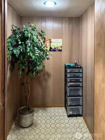 a vase of flowers sitting on a dining room