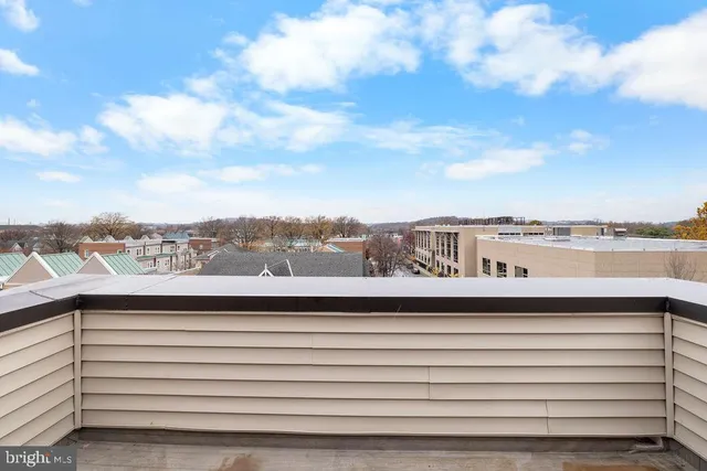 a view of balcony with city view