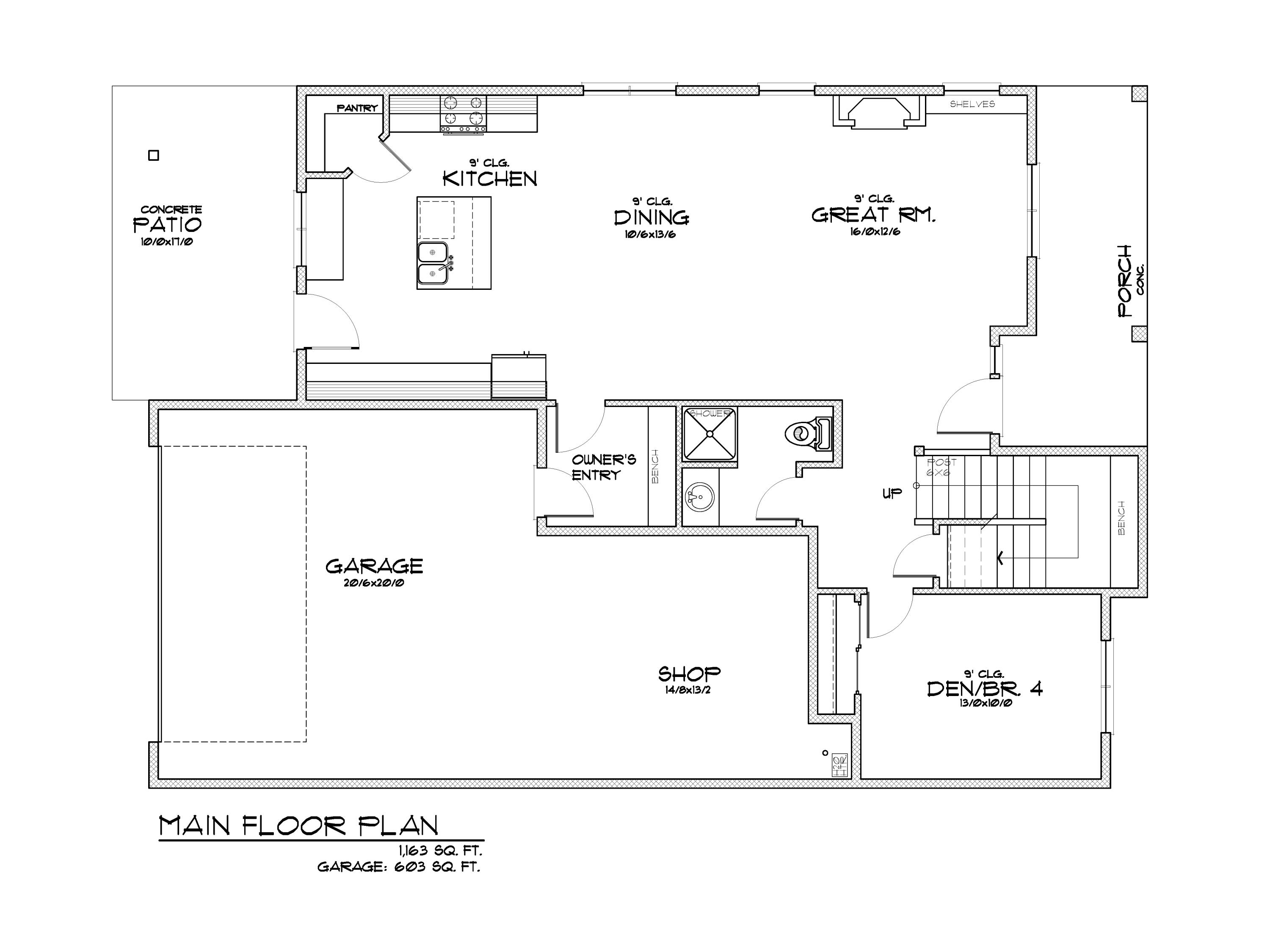 63353 O. B. Riley Road, Unit LOT 11 Bend, OR 97703 - Photo 7 of 8 Main Floor Plan