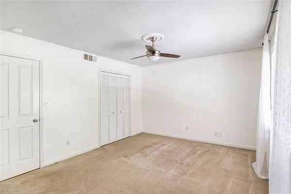 a view of an empty room