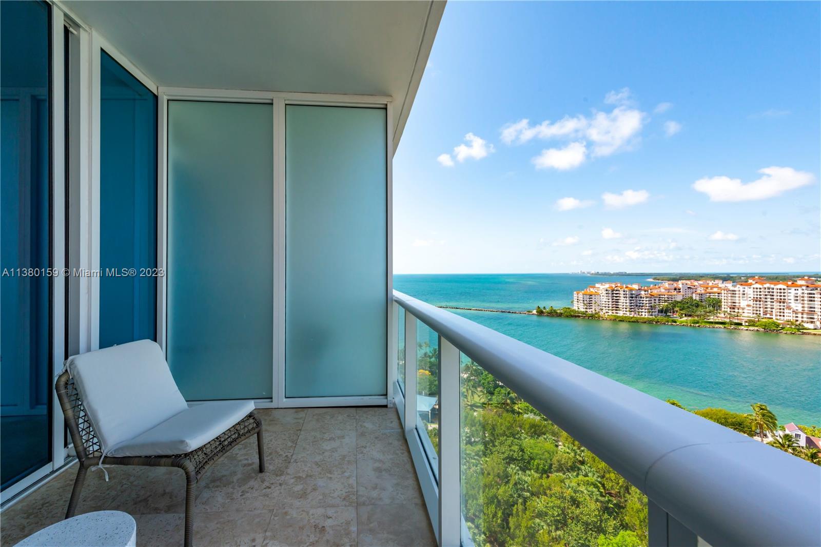100 South Pointe Drive, Unit 1802 Miami Beach, FL 33139 - Photo 17 of 17 a view of a balcony with an ocean