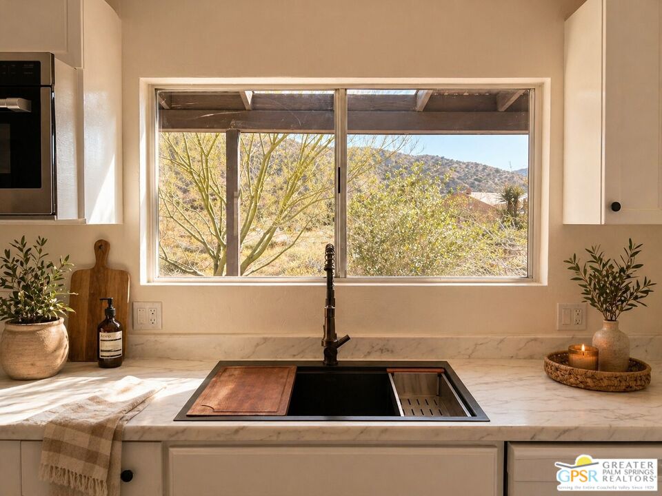 49760 Big Morongo Canyon Road Morongo Valley, CA 92256 - Photo 13 of 47 a close view of sink and window