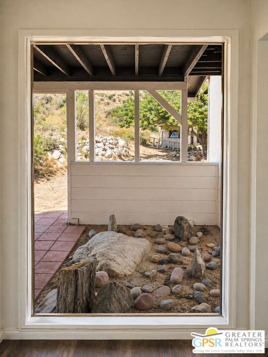 49760 Big Morongo Canyon Road Morongo Valley, CA 92256 - Photo 16 of 47 a view of a porch