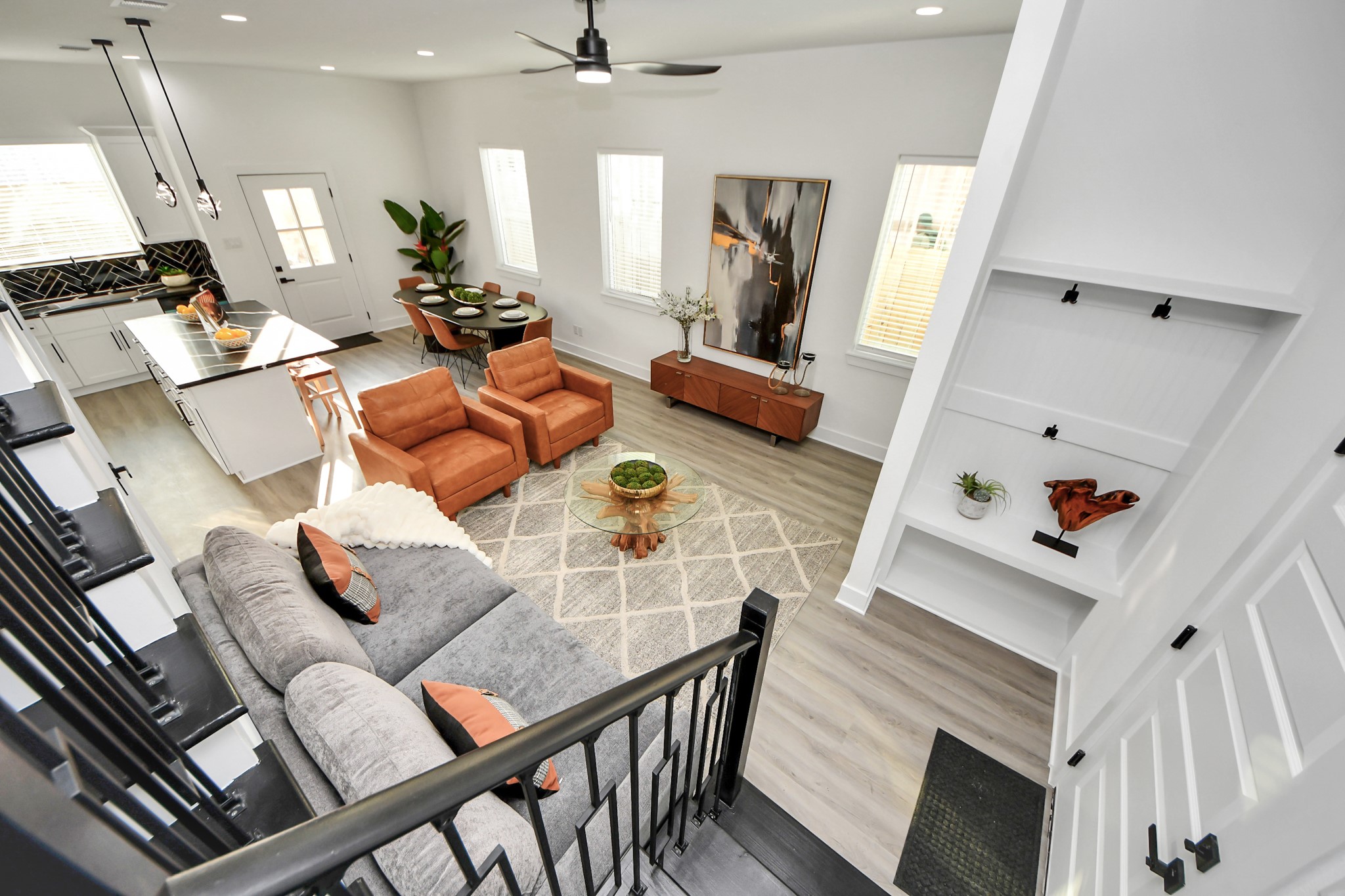 8533 Amadwe Street, Unit A Houston, TX 77051 - Photo 11 of 36 a living room with furniture and a flat screen tv