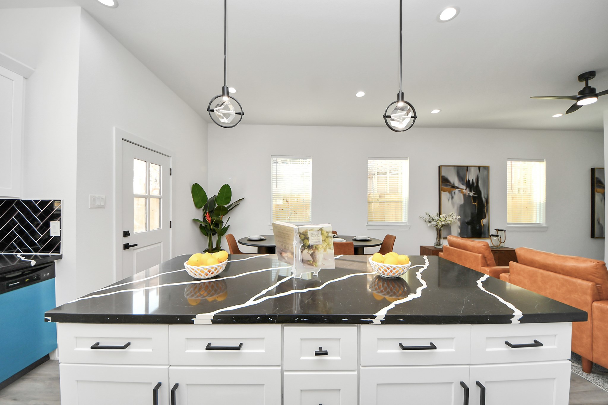 8533 Amadwe Street, Unit A Houston, TX 77051 - Photo 14 of 36 a kitchen with a refrigerator and a stove