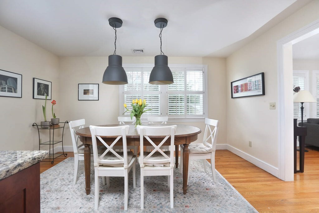 79 Evelyn Road Waban, MA 02468 - Photo 6 of 16 a view of a dining room with furniture