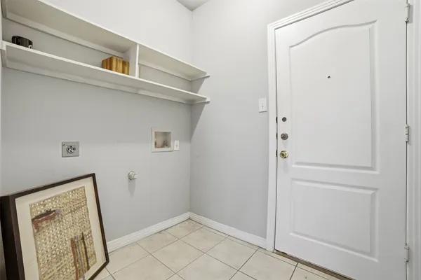 a view of an empty room