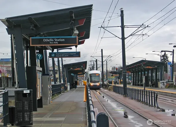 a view of steet with deck