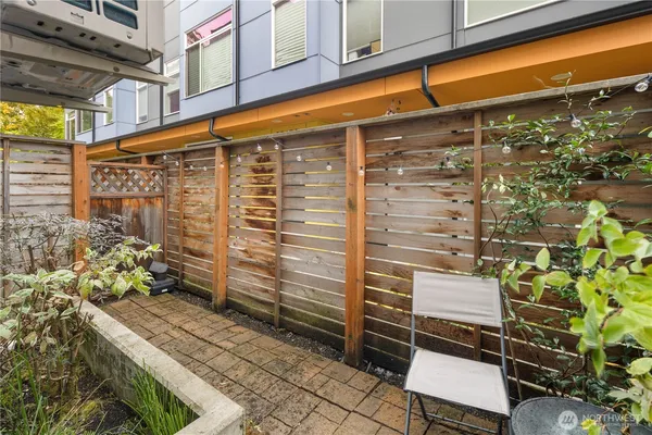 a backyard of a house