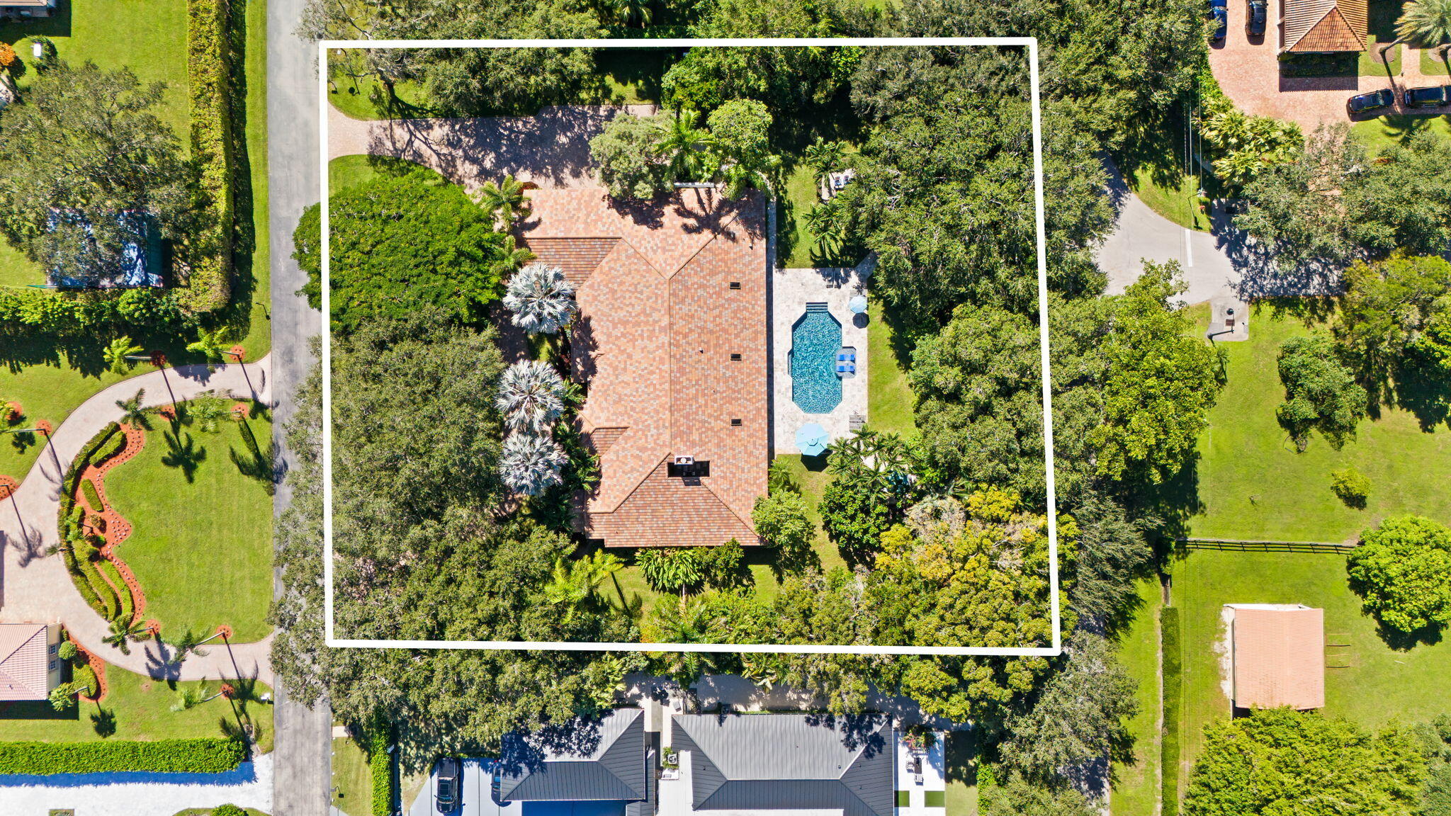 17888 Fieldbrook Circle East Boca Raton, FL 33496 - Photo 64 of 68 an aerial view of a garden with houses