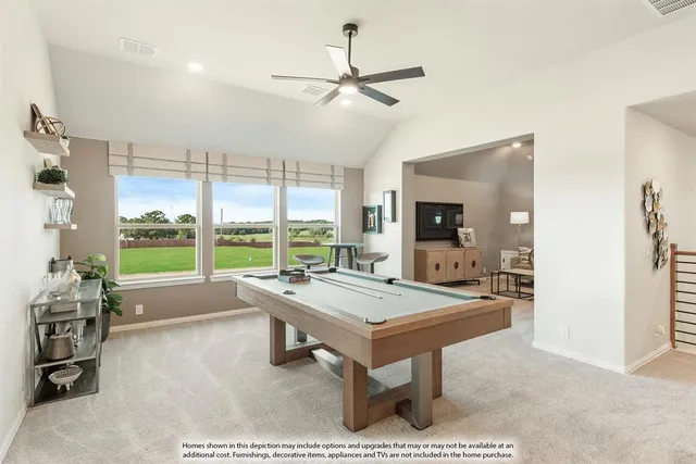 a living room with couch and a window
