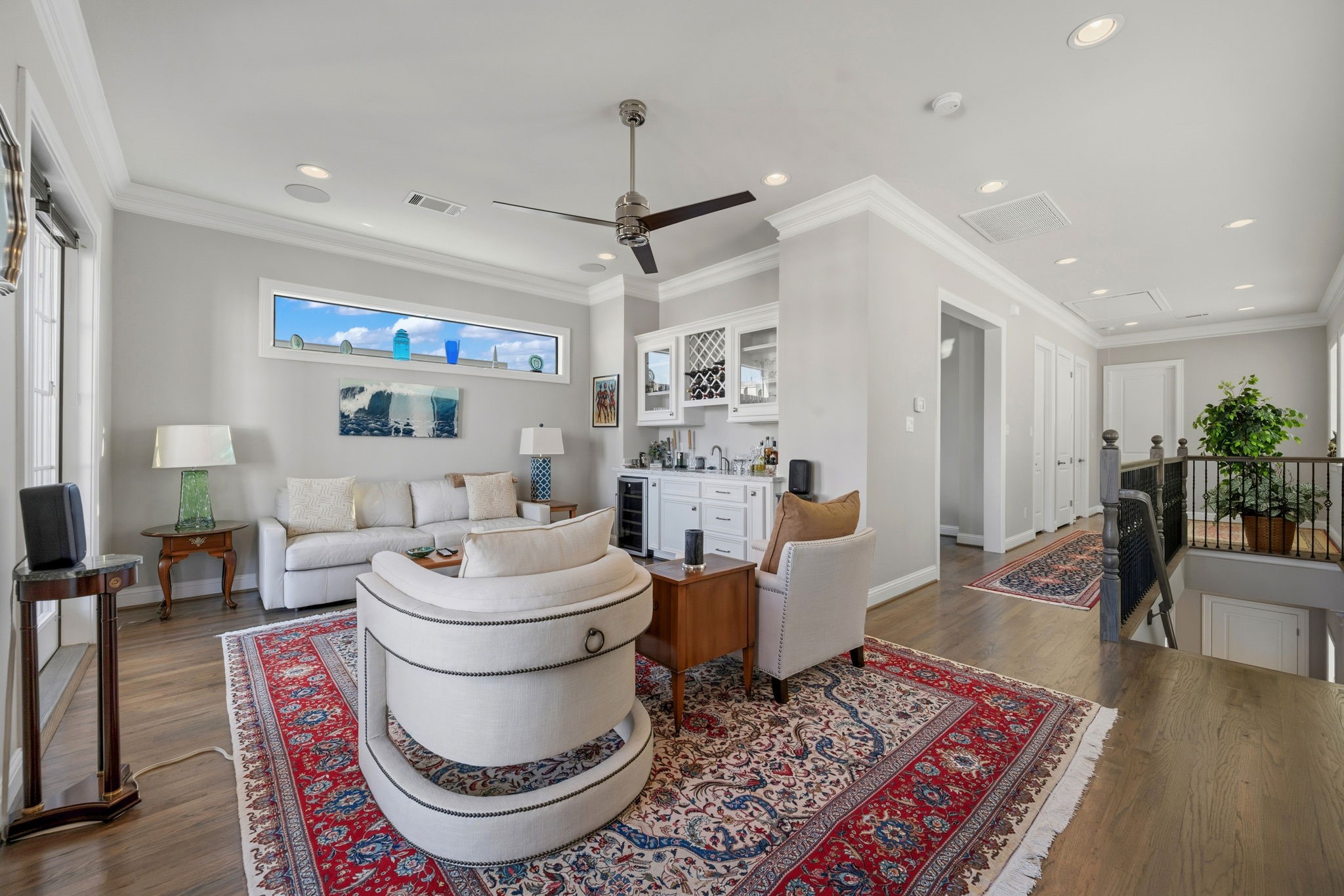 1235 West Bell Street, Unit A Houston, TX 77019 - Photo 22 of 38 a living room with furniture and a rug