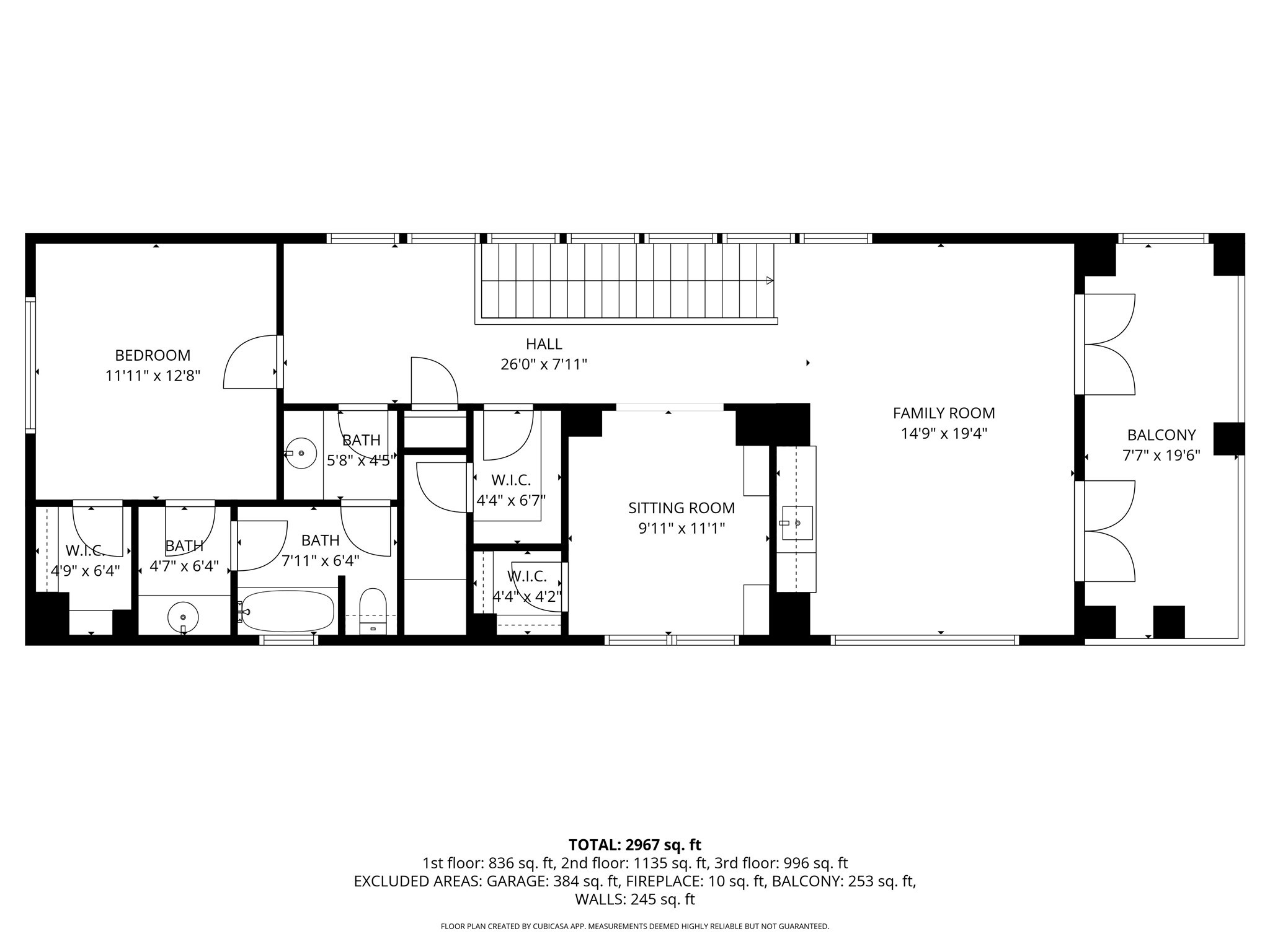 1235 West Bell Street, Unit A Houston, TX 77019 - Photo 38 of 38 3rd floor floorpan
