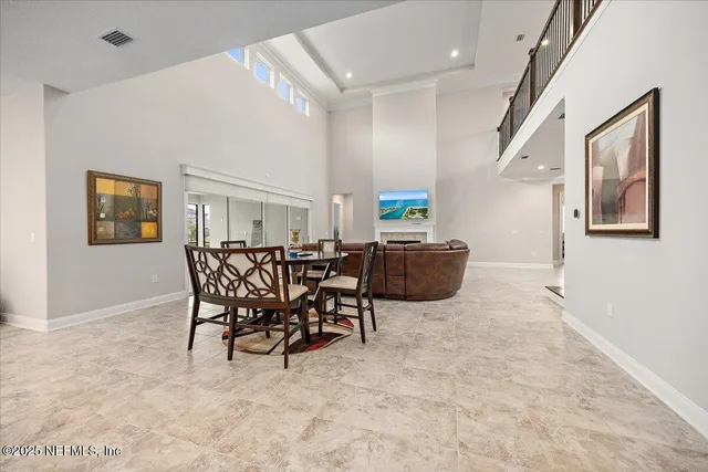 a view of a livingroom with furniture and a rug
