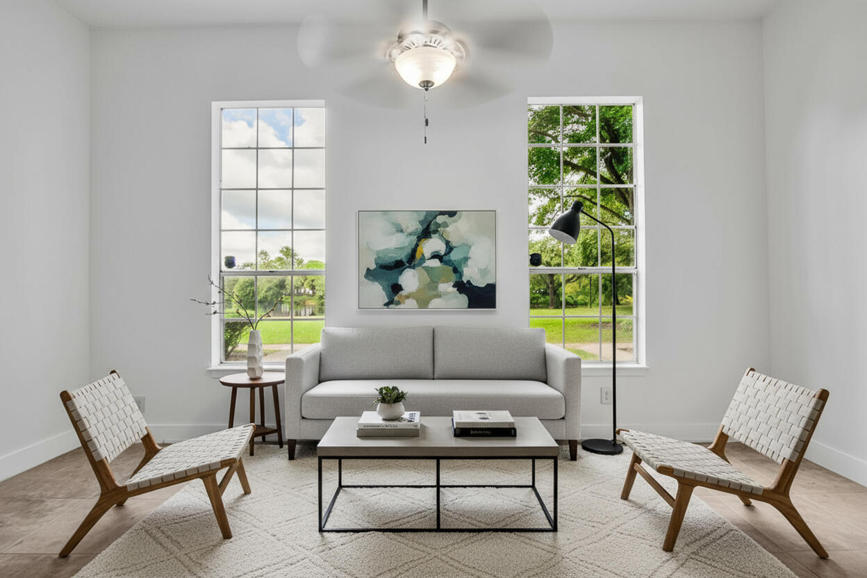 1275 Crystal Way, Unit K Delray Beach, FL 33444 - Photo 10 of 45 a living room with furniture and a large window