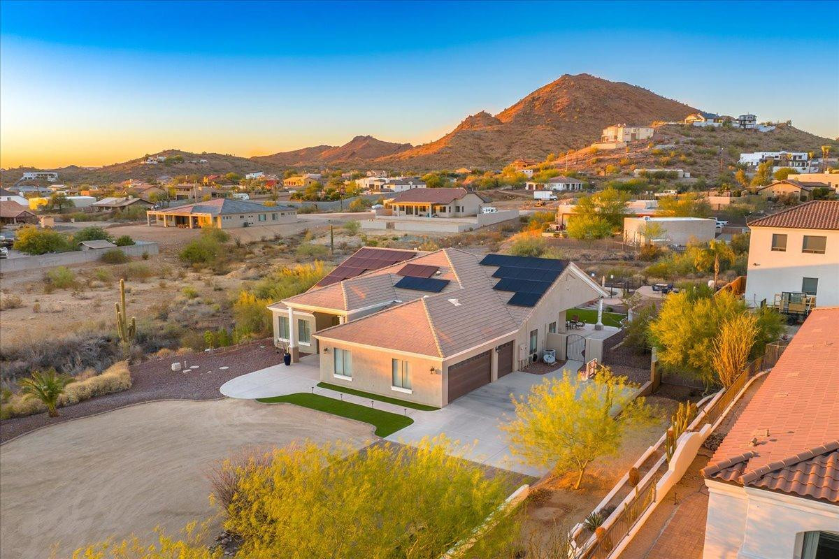 412 East Yearling Road Phoenix, AZ 85085 - Photo 42 of 51 aerial view of a house with a mountain view