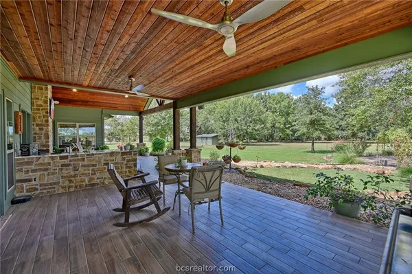 a outdoor space with chairs