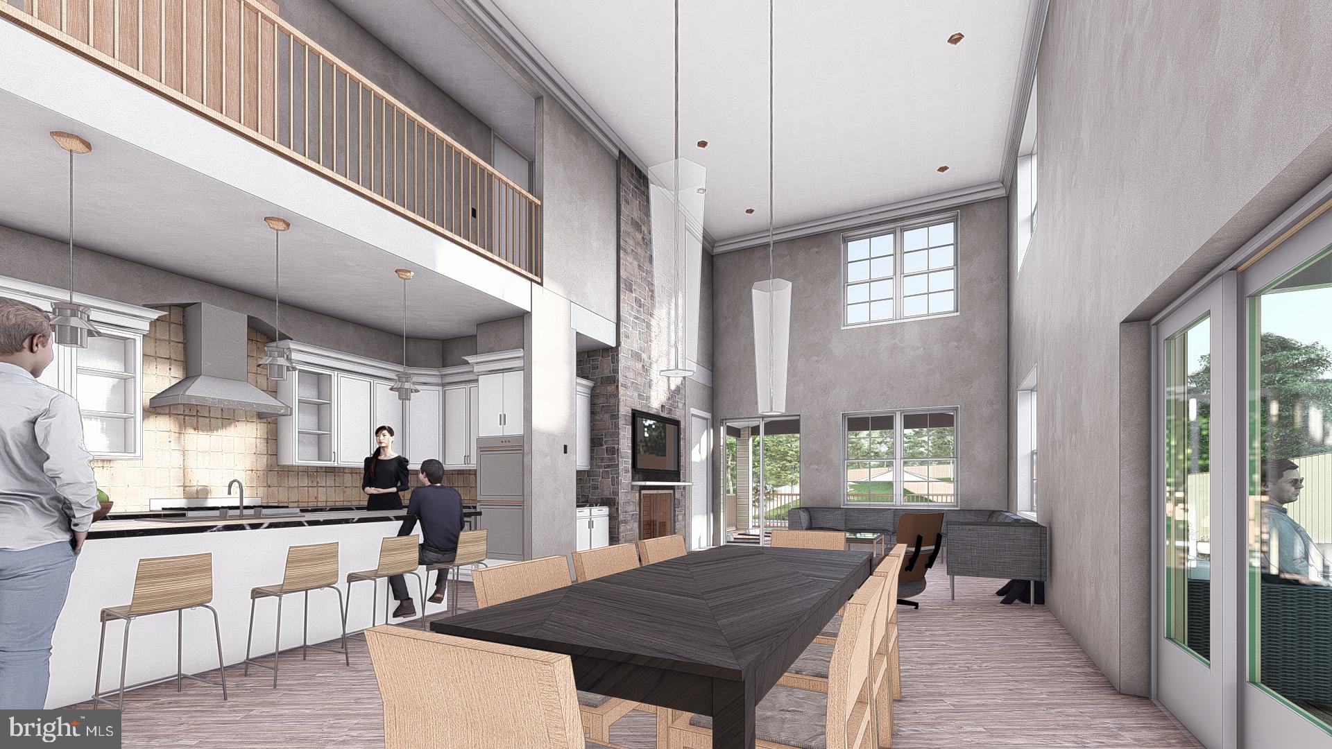 3609 Gradyville Road Newtown Square, PA 19073 - Photo 6 of 21 a kitchen with stainless steel appliances kitchen island granite countertop a refrigerator a oven a stove and a sink with wooden floor