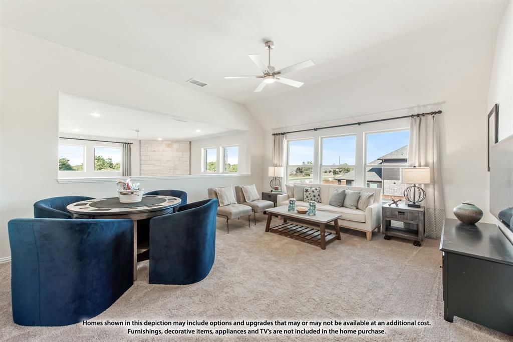 12709 Cactus Court Godley, TX 76044 - Photo 29 of 40 a living room with couches and kitchen view