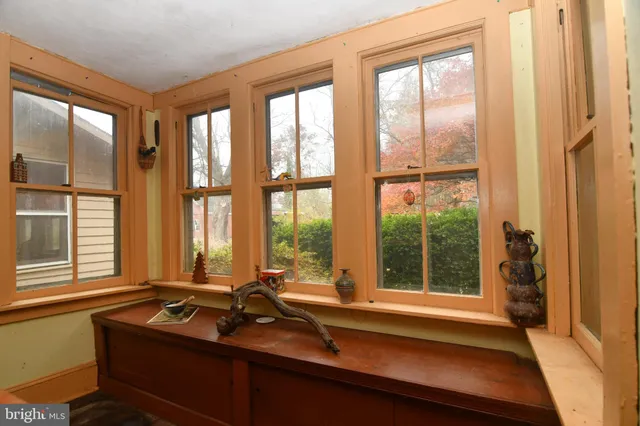 a room with furniture and windows