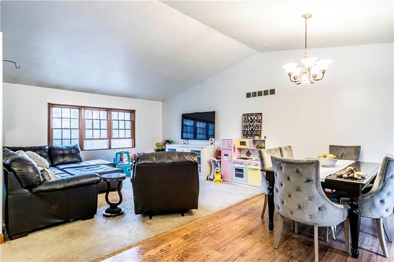 743 Oak Ridge Road New Bethlehem, PA 16242 - Photo 8 of 25 Open concept living with vaulted ceilings
