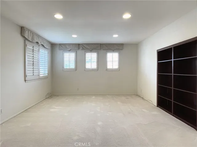 a bathroom with a empty shower
