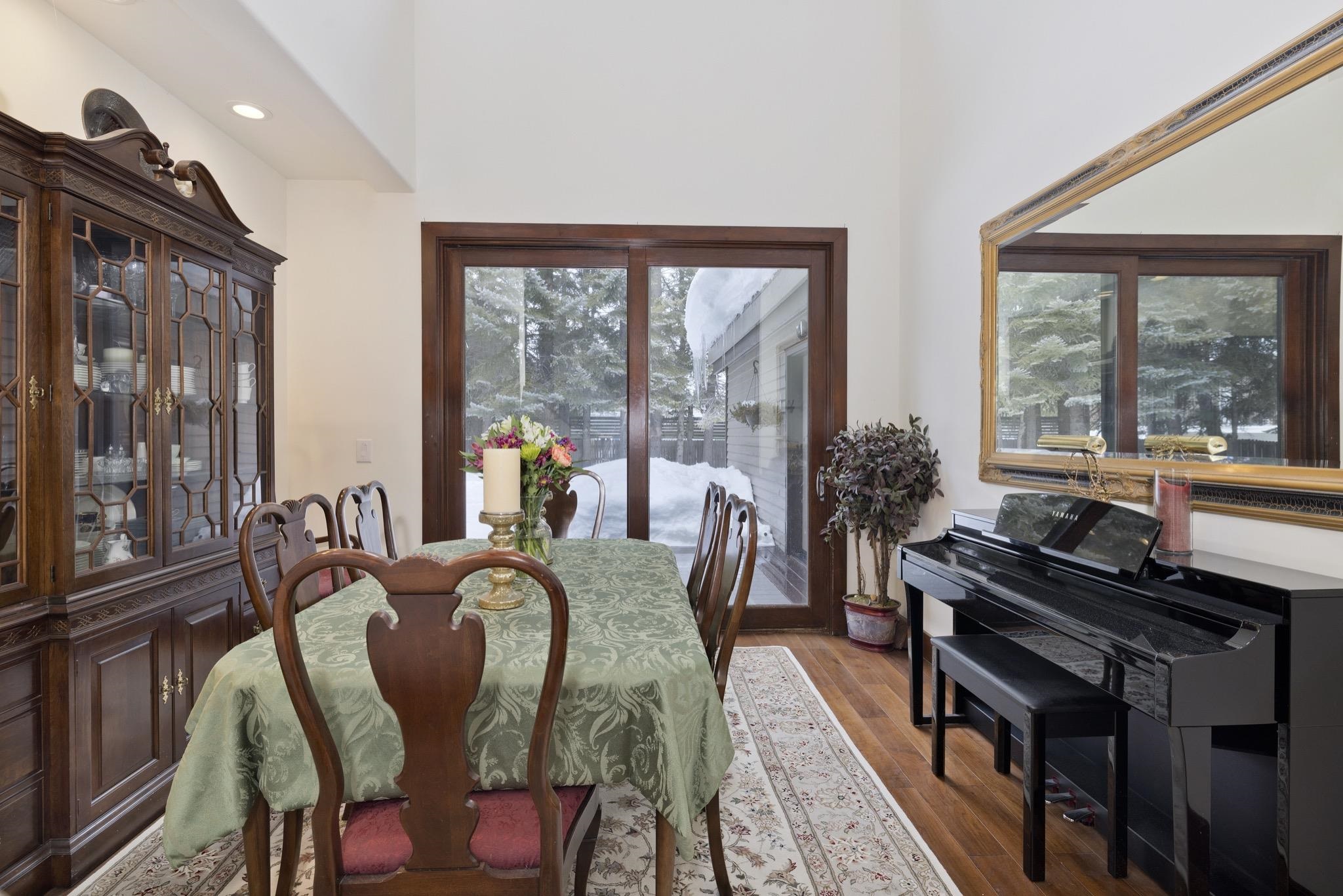 310 Ranch Road Mammoth Lakes, CA 93546 - Photo 14 of 40 Dining room with dark wood-type flooring and recessed lighting