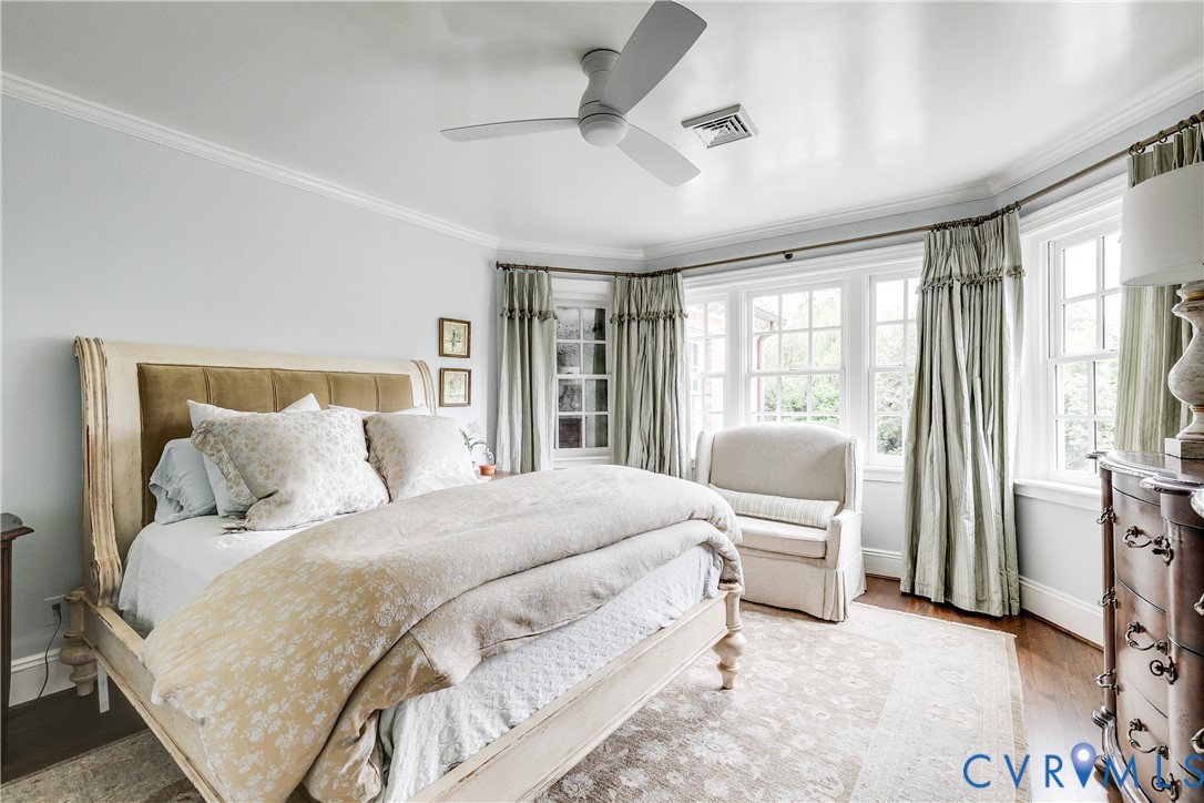 6 Berkshire Road Richmond, VA 23221 - Photo 45 of 66 a bedroom with a large bed and a large window