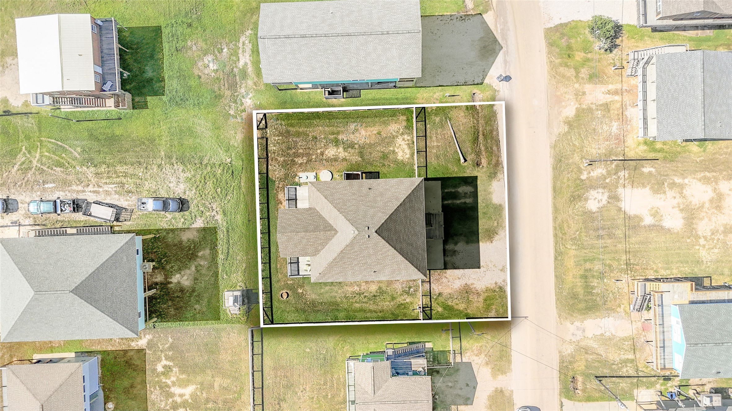 4414 Palm Street Freeport, TX 77541 - Photo 31 of 35 a bathroom with a glass shower door and mirror