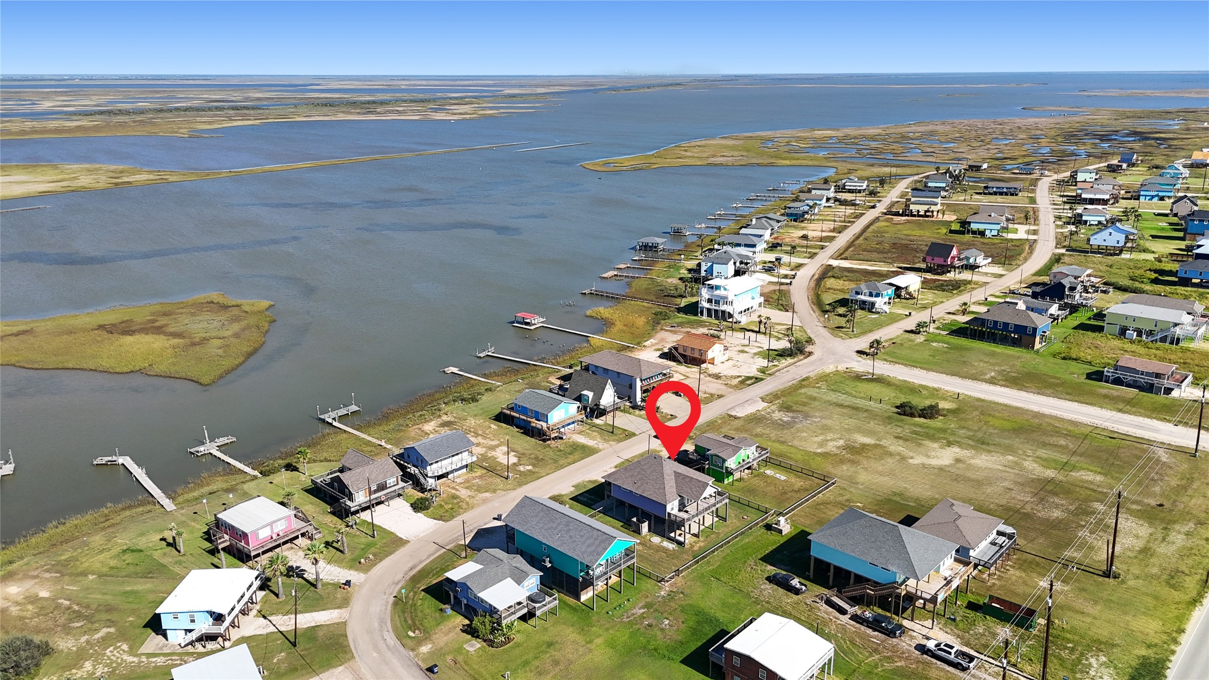4414 Palm Street Freeport, TX 77541 - Photo 33 of 35 an aerial view of residential houses with outdoor space