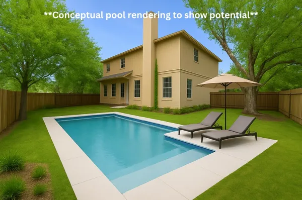 a view of a back yard