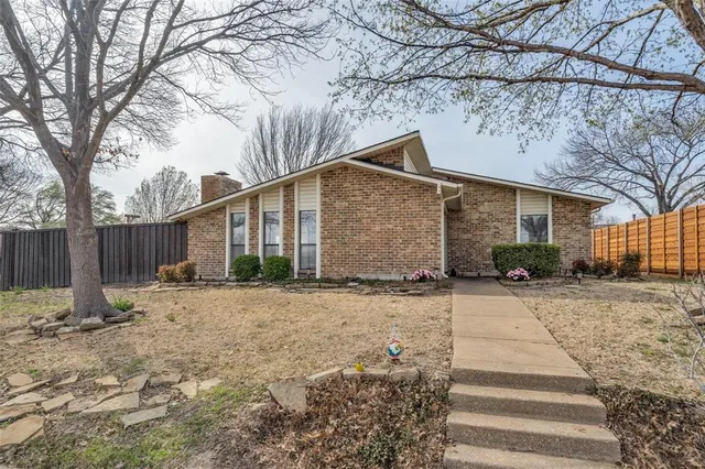 a backyard of a house
