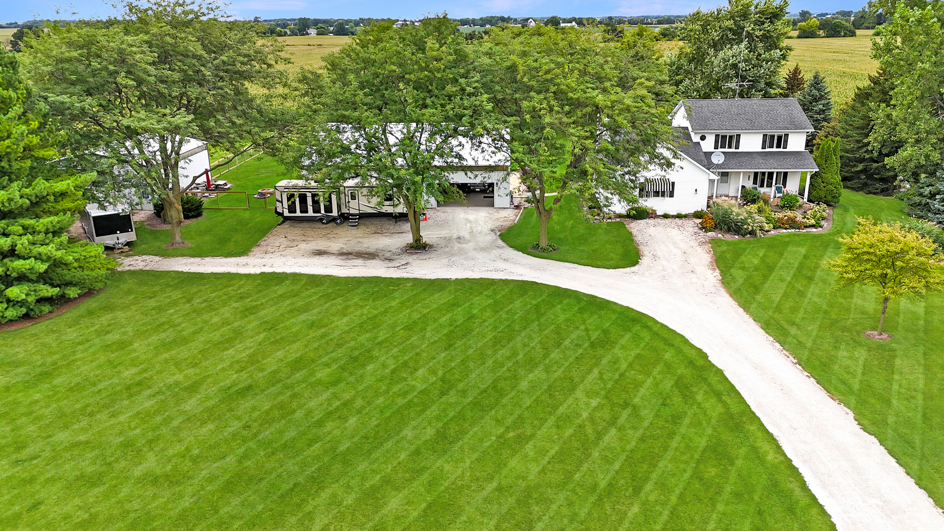 49W972 Peterson Road Maple Park, IL 60151 - Photo 3 of 38 a view of a house with a yard