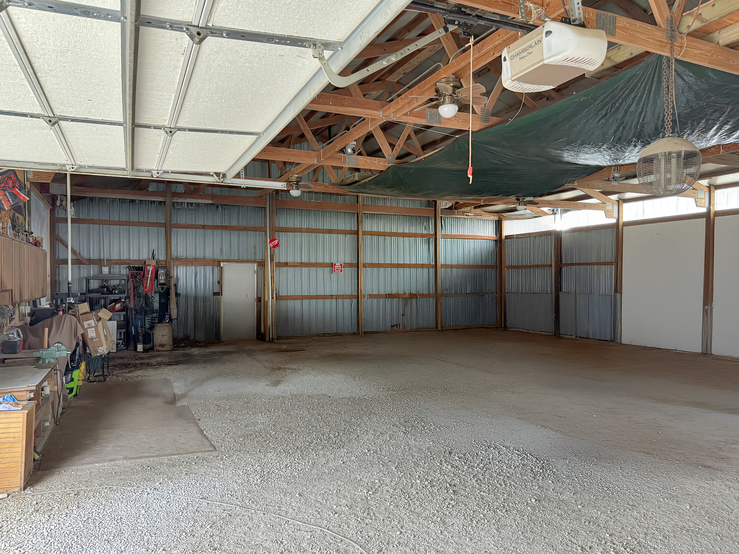 49W972 Peterson Road Maple Park, IL 60151 - Photo 32 of 38 a view of a garage with wooden wall
