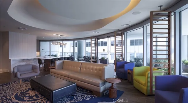 a view of a swimming pool with a lounge chairs