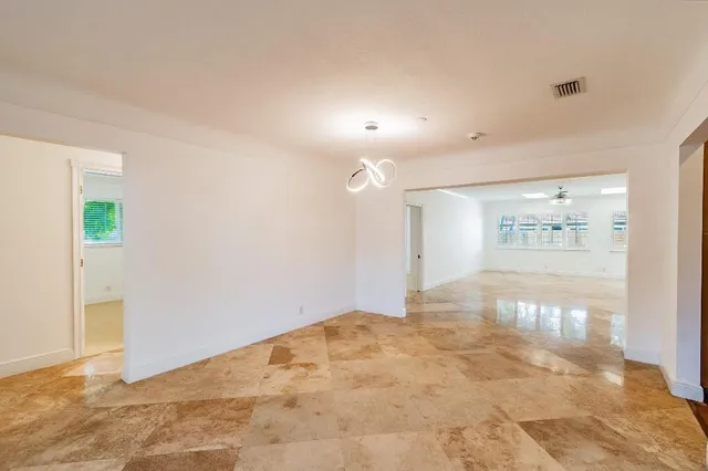 a view of an empty room