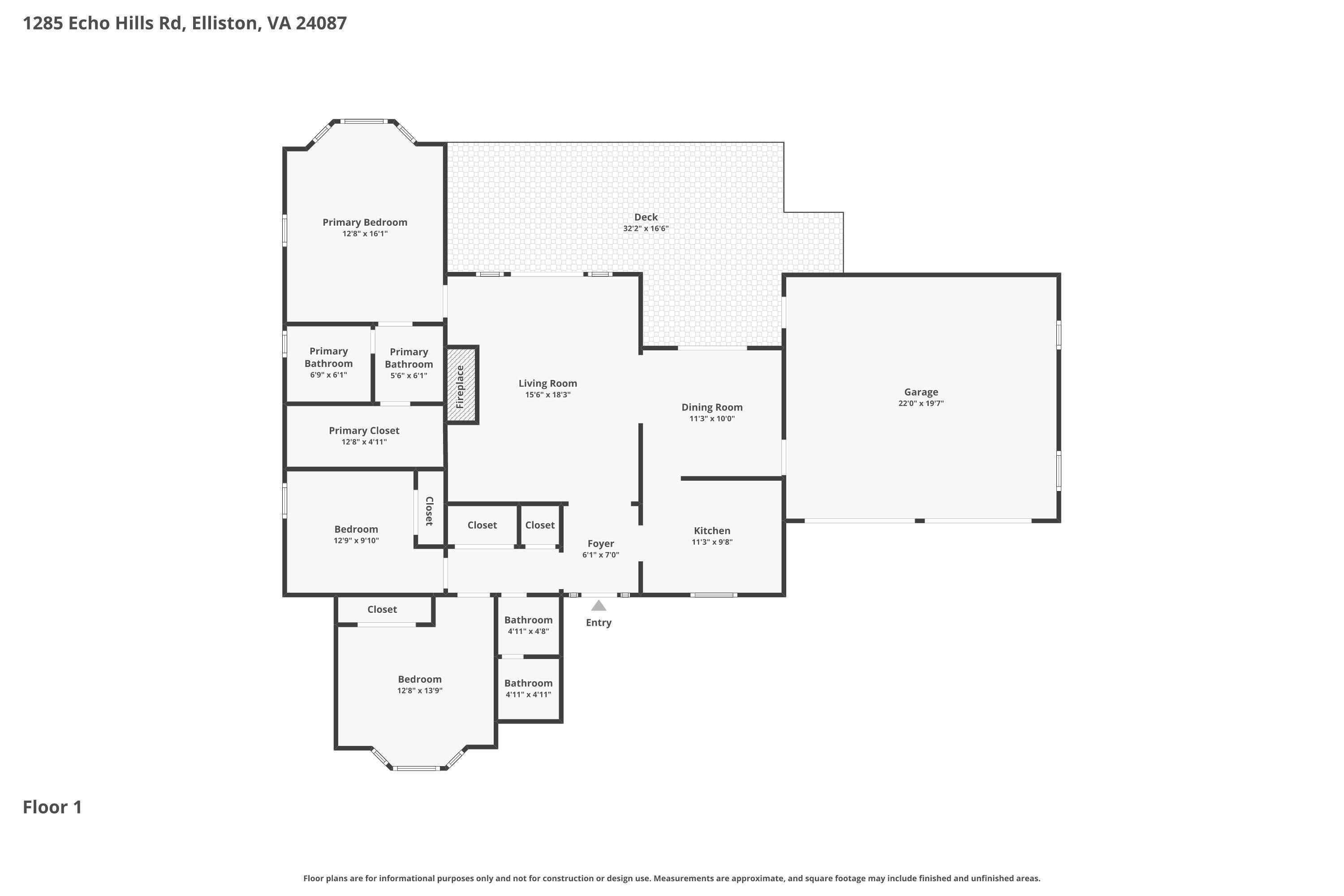 1285 Echo Hills Road Elliston, VA 24087 - Photo 47 of 47 41-Floor Plan