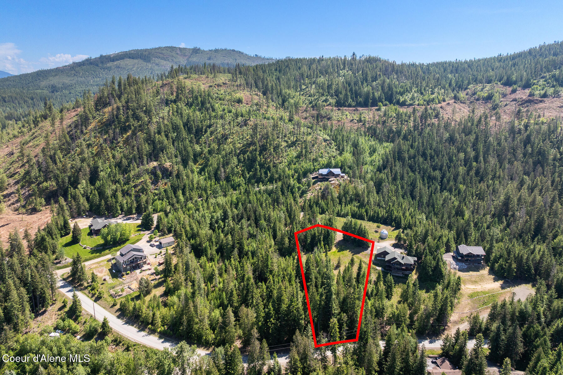 224 Buck Ridge Sagle, ID 83860 - Photo 75 of 85 Aerial_224BuckRidgeRd-8_Outlined-3