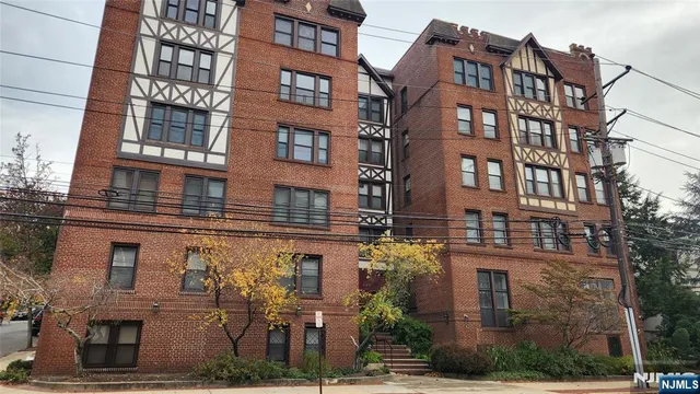 a front view of a building