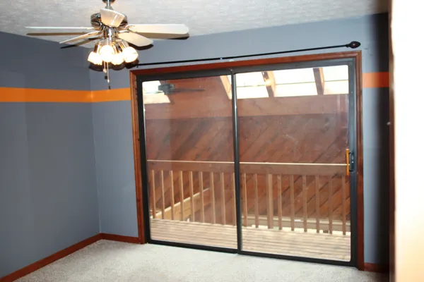 a view of balcony with window