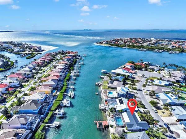 a view of a city and ocean view