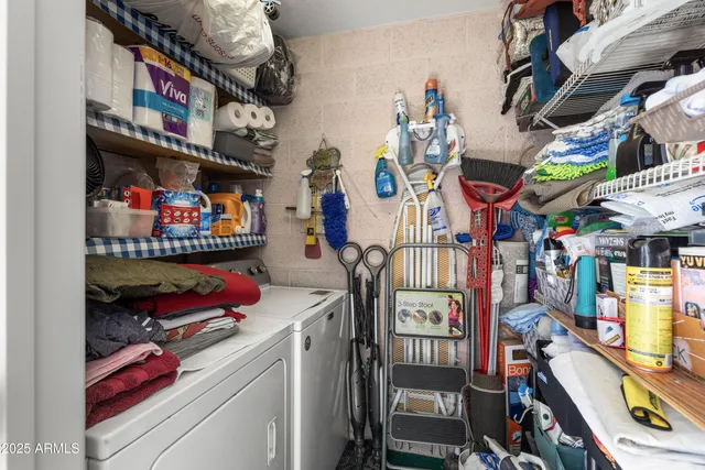 a view of storage and utility room