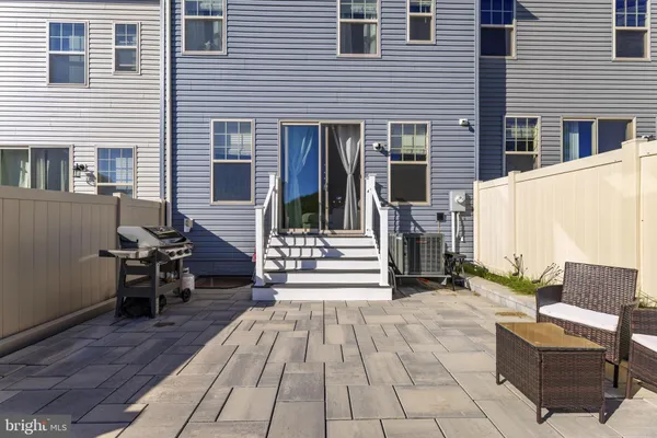 a view of an outdoor space with seating area