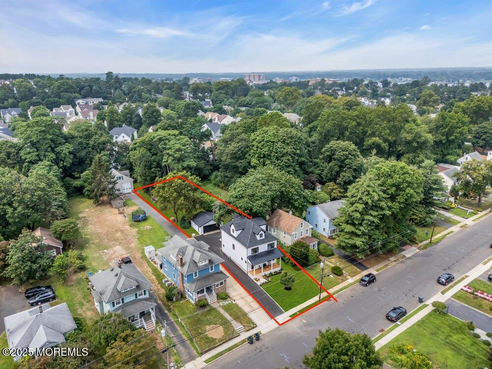 114 Harrison Avenue Red Bank, NJ 07701 - Photo 35 of 35 an aerial view of a city with lots of residential buildings