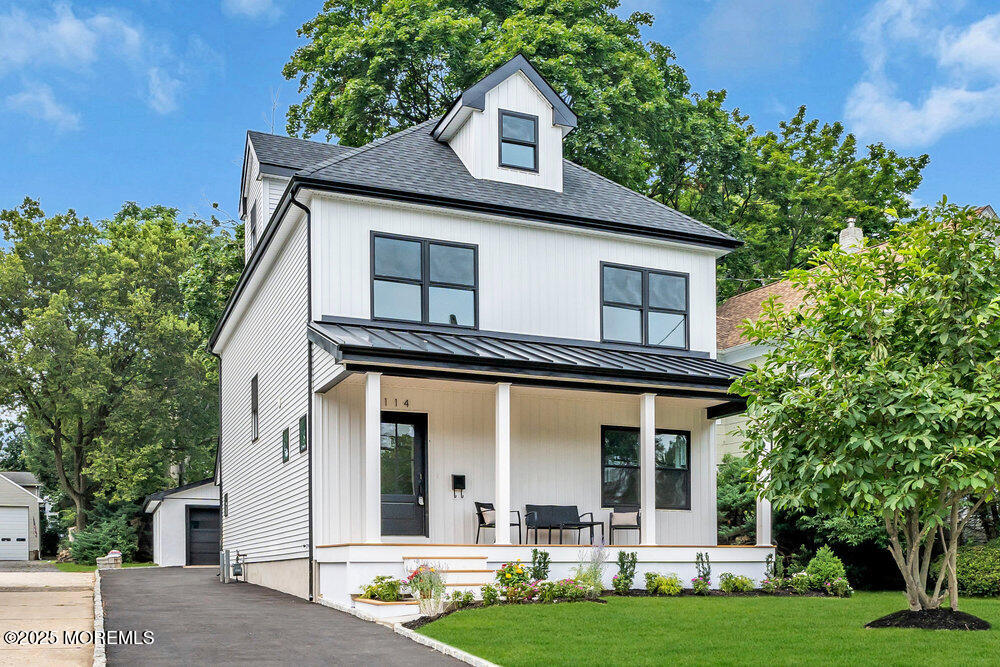114 Harrison Avenue Red Bank, NJ 07701 - Photo 4 of 35 a front view of a house with a yard