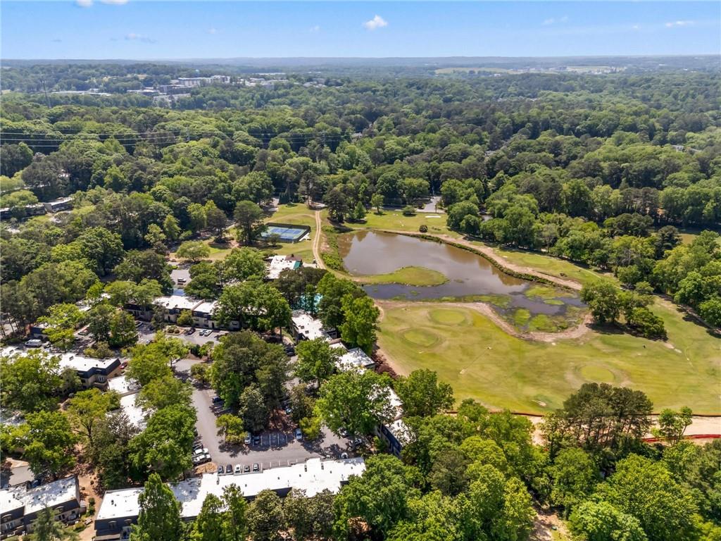 34 Chaumont Square Northwest Atlanta, GA 30327 - Photo 39 of 42 an aerial view of residential houses with outdoor space and trees