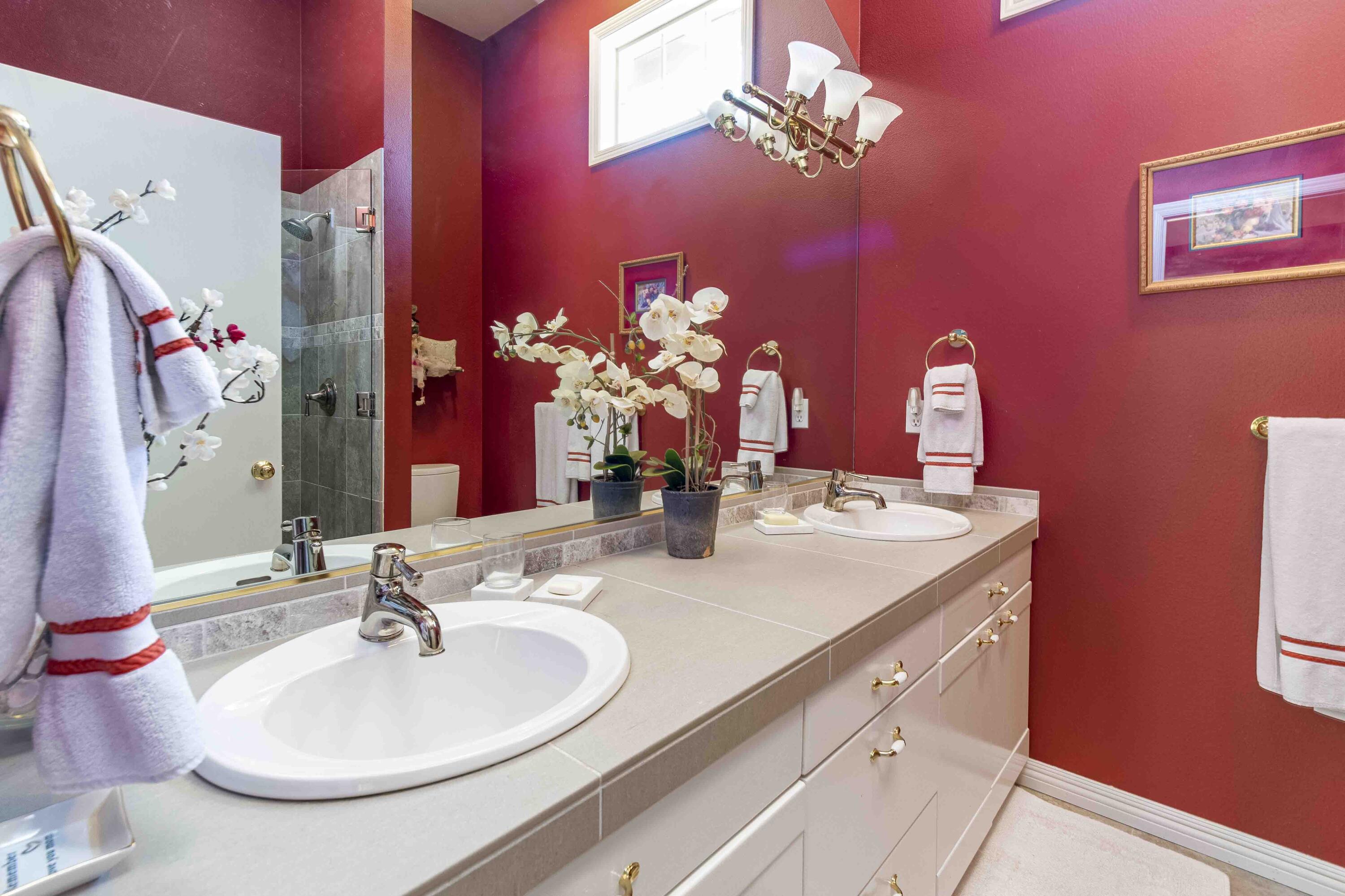 17912 Rhododendron Lane Sunriver, OR 97707 - Photo 18 of 35 Double vanity with plenty of storage for daily needs.