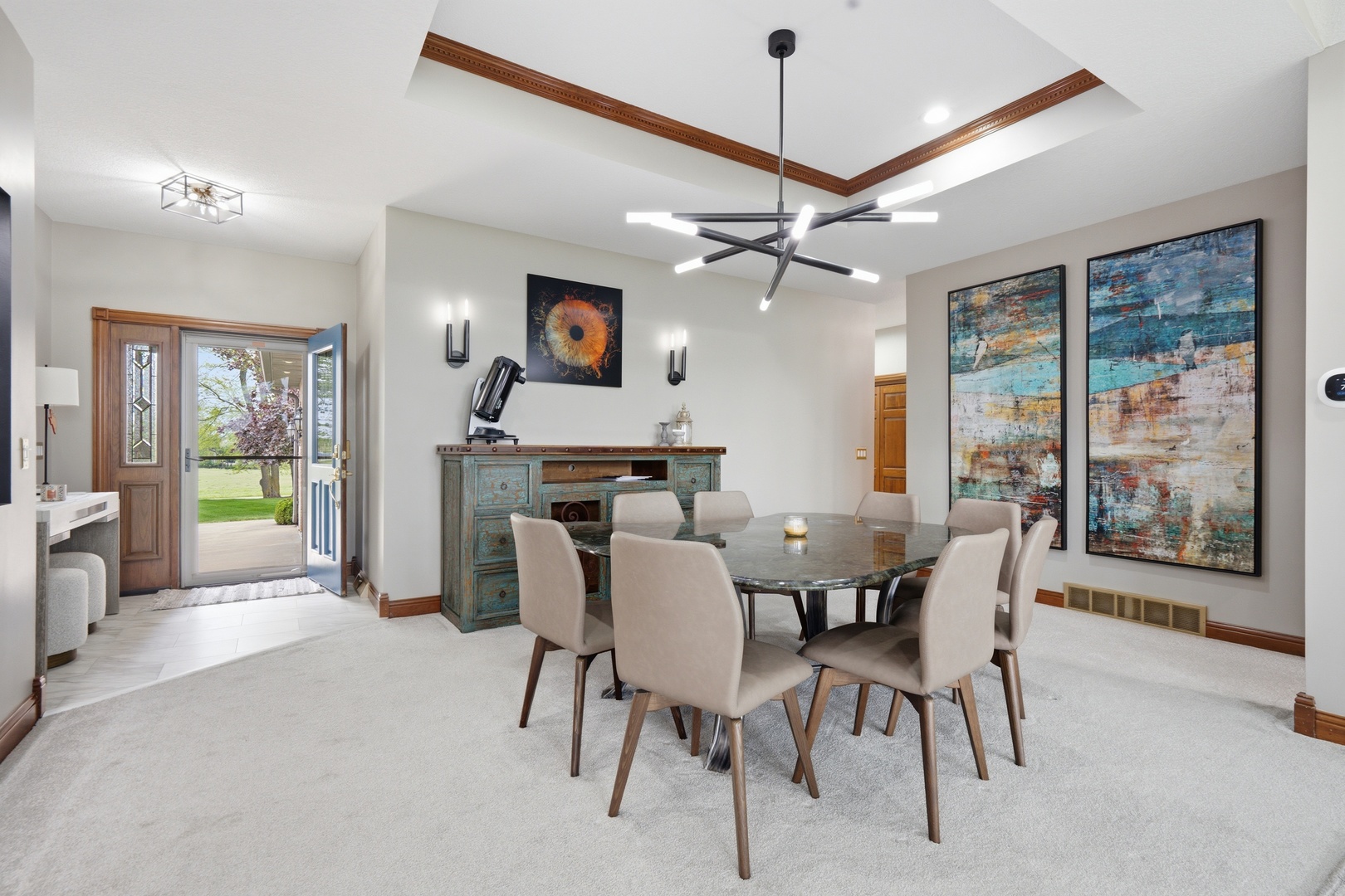 1009 Melody Hills Fulton, IL 61252 - Photo 5 of 51 a view of a dining room with furniture window and outside view